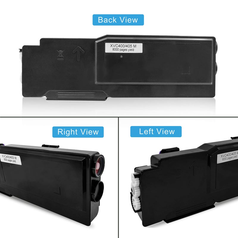 VICTORSTAR 4 Color C400 C405 Remanufactured Toner Cartridges for Xerox C400n C400dn C405n C405dn C405 MFP ã€Extra High Yieldã€‘ 10500 Pages for Black, 8000 Pages for C M Y 106R03524 106R03525 106R03526 106R03527 - Image 2